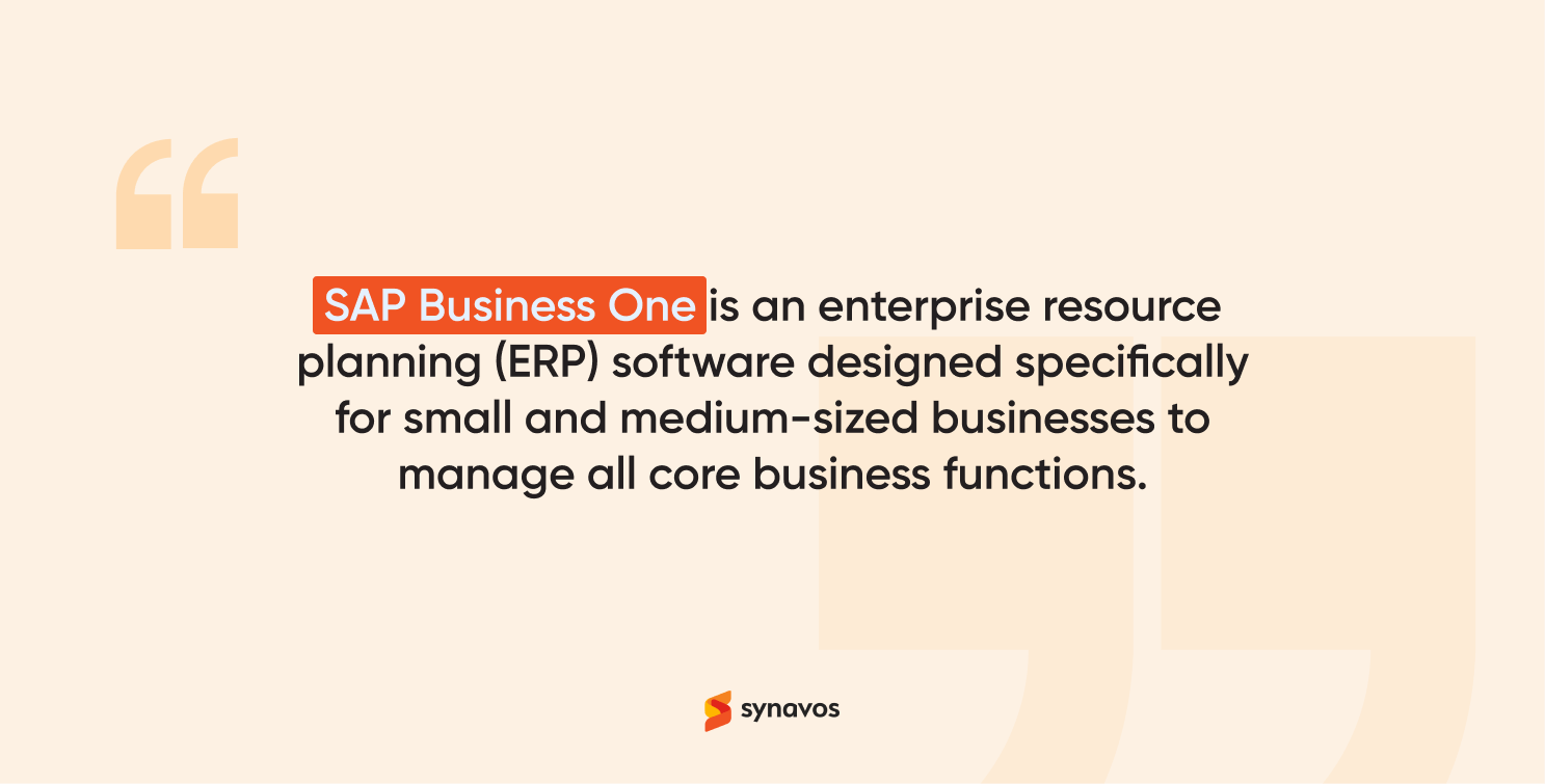 What is SAP Business One
